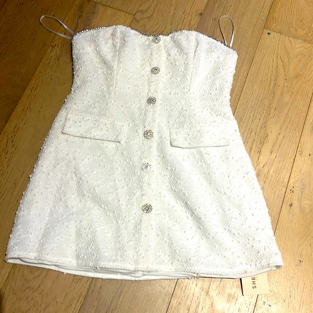 White petite dress